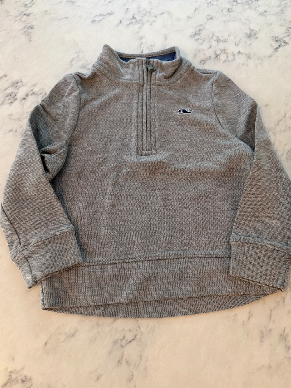 Boys Vineyard Vines Pique Polo Quarter Zip Pullover